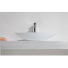 Kim waskom ovaal 59 x 35 x 11 cm solid surface mat wit