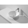 Valerie waskom rond 43 x 13 cm solid surface mat wit
