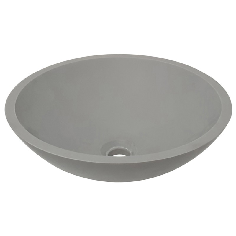 Valerie waskom rond 43 x 13 cm solid surface betonlook