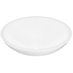 Valerie waskom rond 43 x 13 cm solid surface mat wit