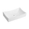 Slide opzetwastafel 65,5 x 39,5 x 13,5 cm glans wit