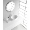 Barco waskom ovaal 40 x 33 x 14,5 cm keramiek glans wit
