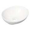 Barco waskom ovaal 40 x 33 x 14,5 cm keramiek glans wit