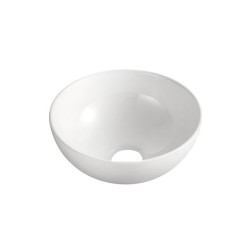 Luna waskom rond 32,5 x 14 cm keramiek glans wit