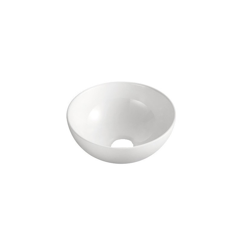 Luna waskom rond 32,5 x 14 cm keramiek glans wit
