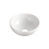 Luna waskom rond 32,5 x 14 cm keramiek glans wit