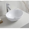 Barco waskom ovaal 40 x 33 x 14,5 cm keramiek mat wit
