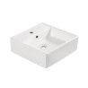 Larx waskom 38,5 x 38,5 x 13 cm keramiek glans wit