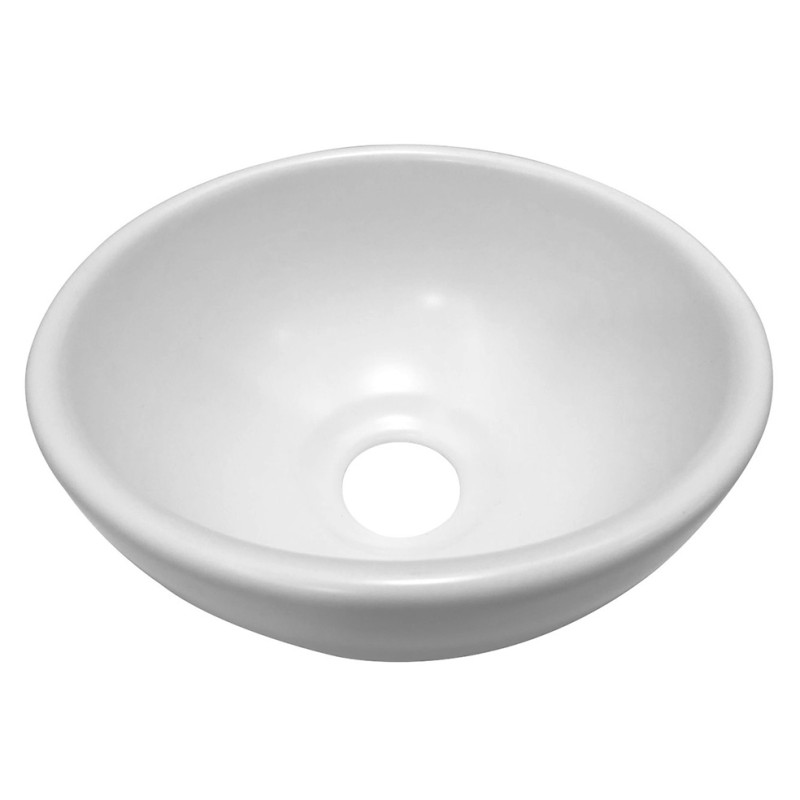 Consilio waskom rond 20 x 9 cm keramiek glans wit