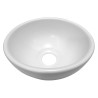 Consilio waskom rond 20 x 9 cm keramiek glans wit