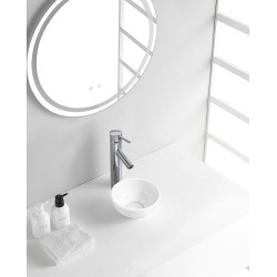 Consilio waskom rond 20 x 9 cm keramiek glans wit