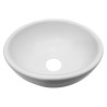Consilio waskom rond 20 x 9 cm keramiek mat wit