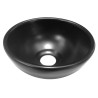 Consilio waskom rond 20 x 9 cm keramiek mat zwart