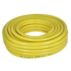 Silvertec tuinslang / waterslang robuust 3- laags geel 25 mtr. 1/2"