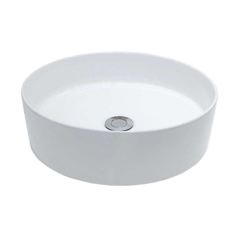 Link waskom rond 40 x 12 cm keramiek mat wit