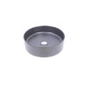 Link waskom rond 40 x 12 cm keramiek mat zwart