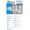 Canalit klikbeugel 65 x 50 mm geel - zak a 10 stuks