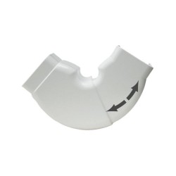 Canalit Beweegbare platte bocht 90 x 65 mm wit