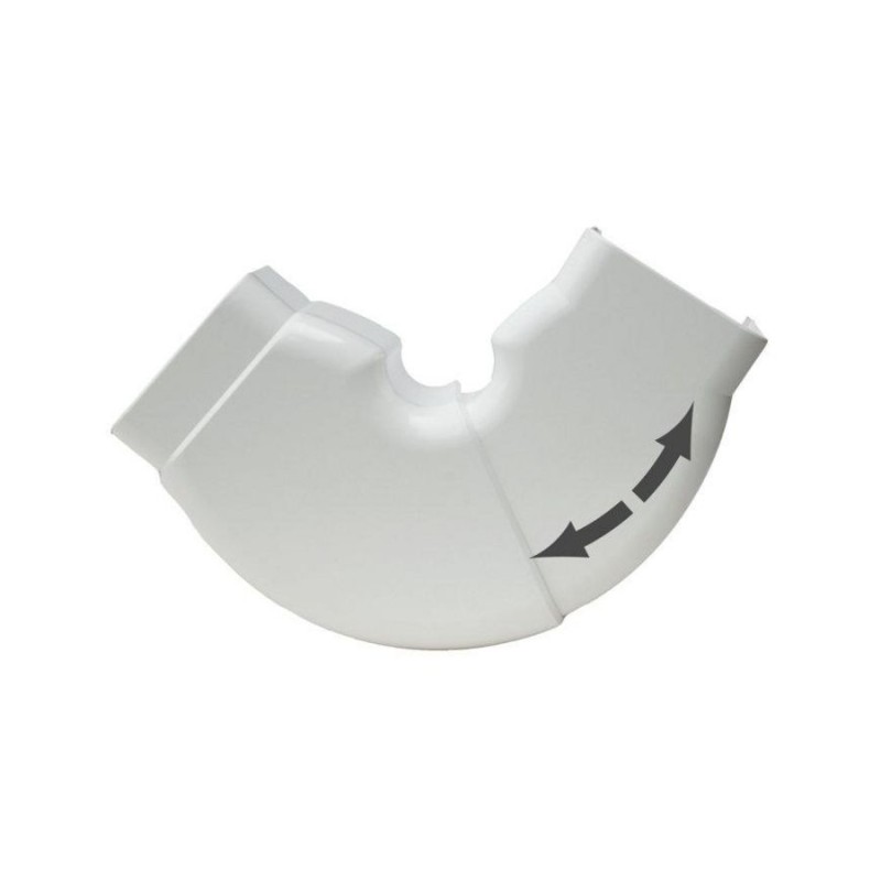 Canalit Beweegbare platte bocht 90 x 65 mm wit