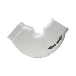 Canalit Beweegbare platte bocht 65 x 50 mm wit