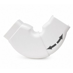 Canalit Beweegbare platte bocht 125 x 75 mm wit