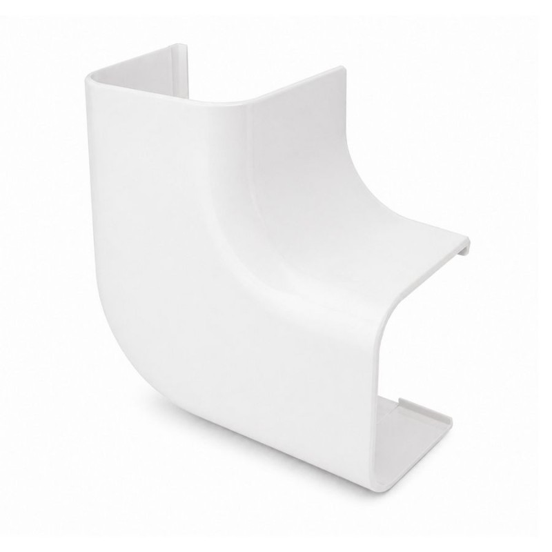 Canalit Platte bocht 125 x 75 mm wit