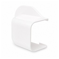 Canalit Muurafdekkap 90 x 65 mm pvc wit