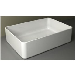Link opzetwastafel 35 x 50 x 12 cm keramiek glans wit