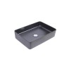 Link opzetwastafel 35 x 50 x 12 cm keramiek mat zwart