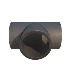 Ubbink Aerfoam geïsoleerd leidingsysteem T-stuk 90° EPE 200 grijs