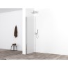 Comfort zijwand met muurprofiel 400 x 2000 x 10 mm nano helder glas/ch