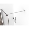 Comfort zijwand met muurprofiel 900 x 2000 x 10 mm nano helder glas/ch