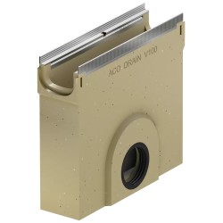 ACO Multiline Sealin HV100E Vuilvanger Ø110 mm type100 RVS rand