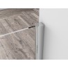Comfort zijwand met muurprofiel 400 x 2000 x 10 mm nano helder glas/ch