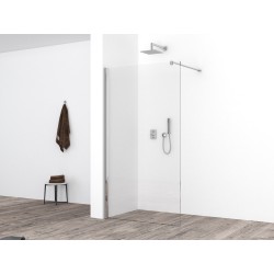 Comfort zijwand met muurprofiel 900 x 2000 x 10 mm nano helder glas/ch