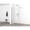 Comfort zijwand met muurprofiel 900 x 2000 x 10 mm nano helder glas/ch