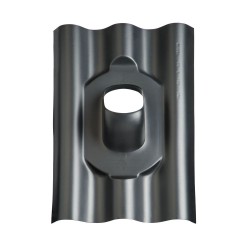 Dakdoorvoerpan 131 Eternit 177 x 51mm 25-45° Golfplaat GPN zwart