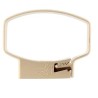 NICOLL Ovation LG28 PVC-Ti pijpbeugel 90x56 M6 beige