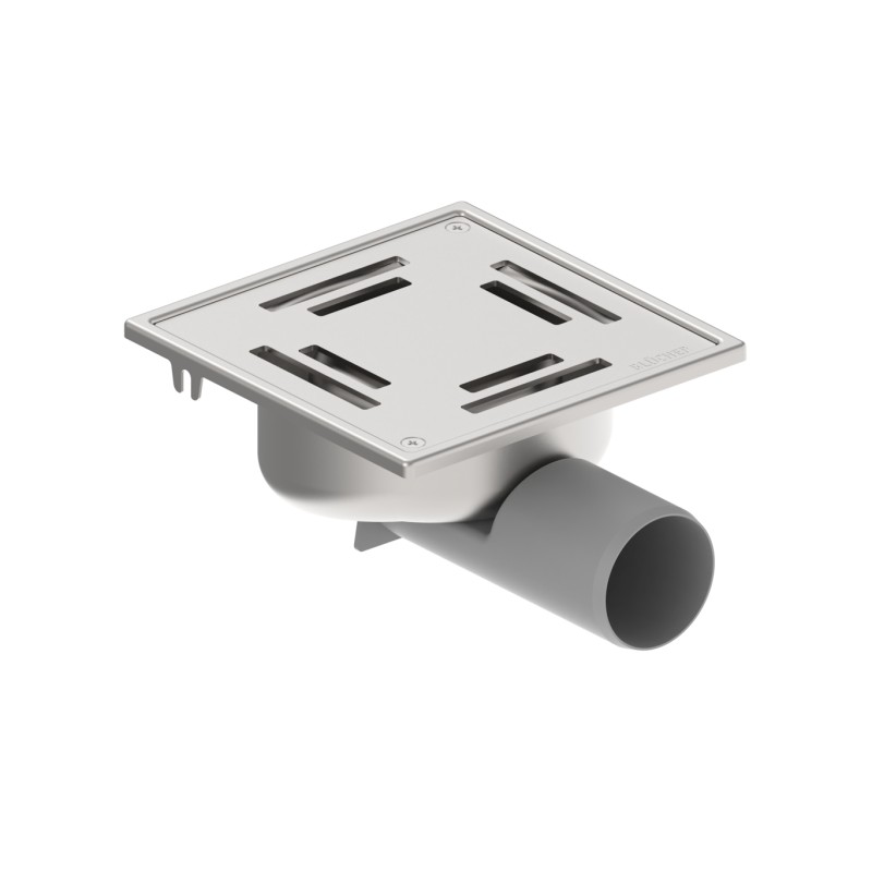 Blücher vloerput Compact rvs304 147 x 147 mm ou/zu schroef