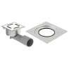 Blücher vloerput Compact rvs304 97 x 97 mm ou/zu membraamflens