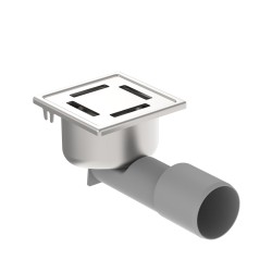 Blücher vloerput Compact rvs304 97 x 97 mm ou/zu