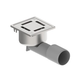 Blücher vloerput Compact rvs304 97 x 97 mm ou/zu schroef