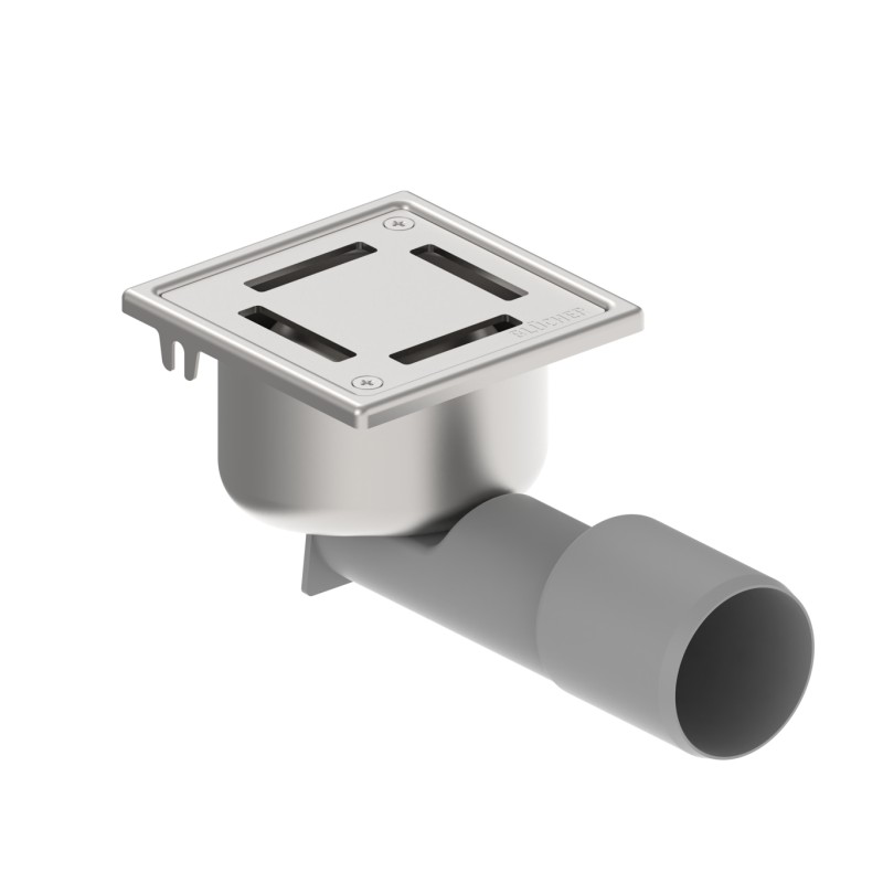 Blücher vloerput Compact rvs304 97 x 97 mm ou/zu schroef