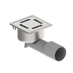 Blücher vloerput Compact rvs304 97 x 97 mm ou/zu ws 50mm