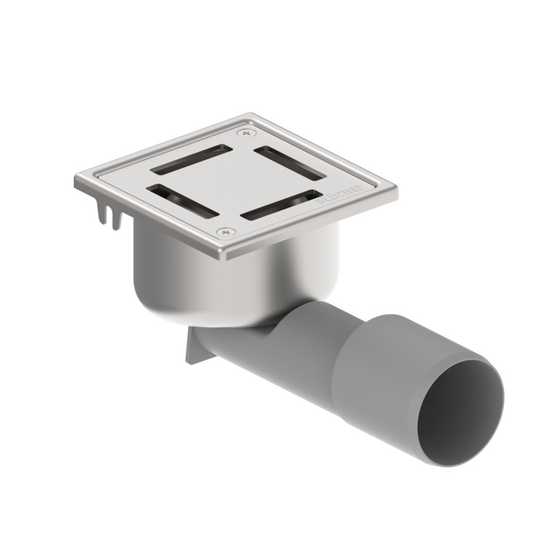 Blücher vloerput Compact rvs304 97 x 97 mm ou/zu ws 50mm