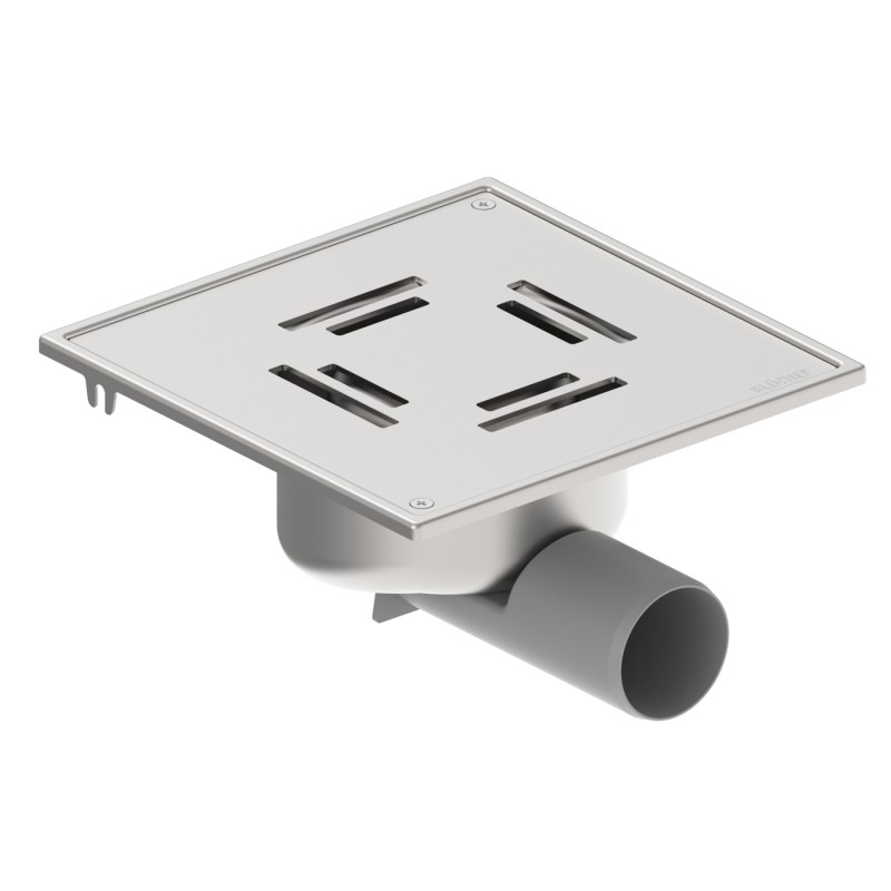 Blücher vloerput Compact rvs304 197 x 197 mm ou/zu ws 50mm