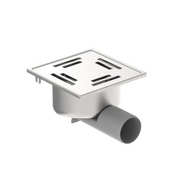 Blücher vloerput Compact rvs304 147 x 147 mm ou/zu ws 50mm