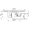 Blücher vloerput Compact rvs304 197 x 197 mm ou/zu