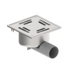 Blücher vloerput Compact rvs304 147 x 147 mm ou/zu ws 50mm schroef