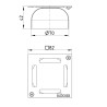 Rooster RVS304 geschr. tbv Compact vloerput 184.101.040 en 182.101.040